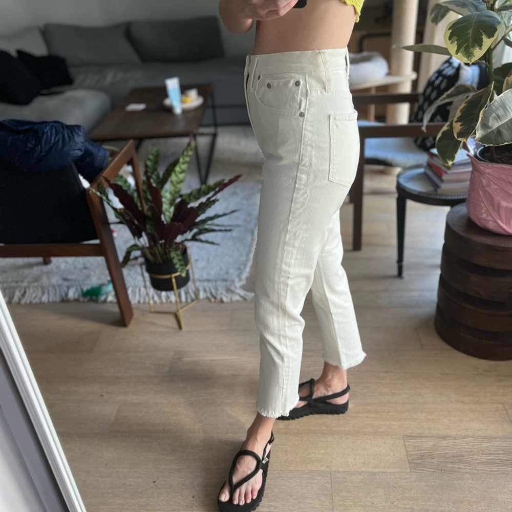Madewell - The High-Rise Slim Crop Boyjean Size 24 - Picture 2 of 7